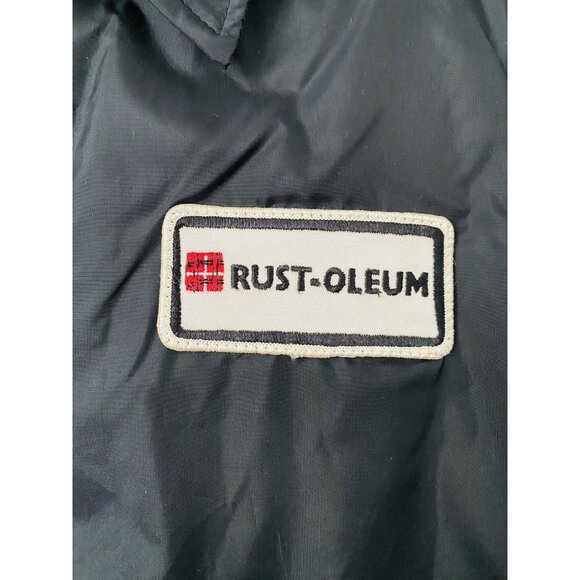 Vintage Rust-Oleum Jacket, Size Large, Black Jacket Rust-Oleum Patch - Picture 4 of 14